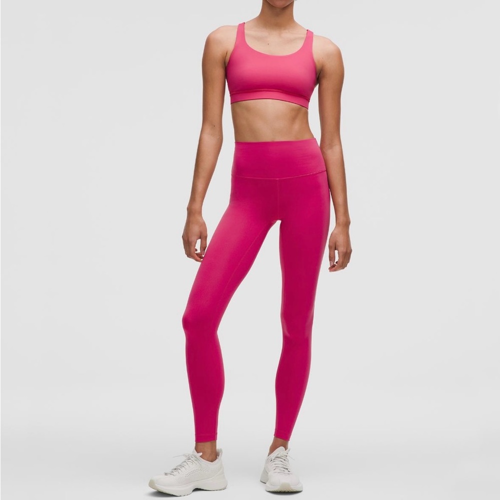 Lululemon Wunder Train High-Rise Tight - 28”: Raspberry Coulis